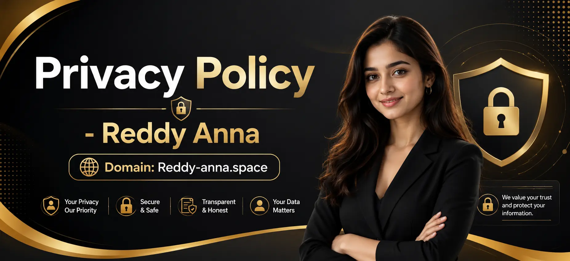 privacy policy banner for Reddy-anna.space